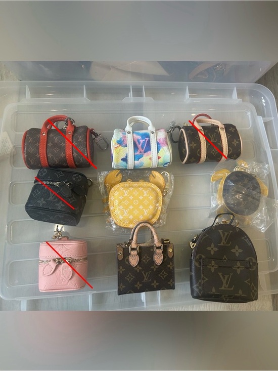 None Handbags - Bag Charms in Brown, Yellow & Multicolor